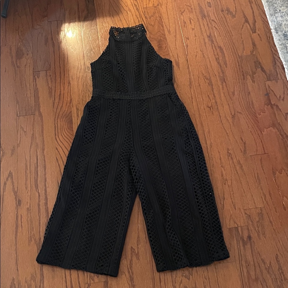 Greylin Black Lace Jumpsuit